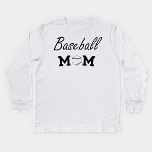 Baseball Mom, Baseball Mom Gift, Baseball Bling, Baseball Mom Custom Kids Long Sleeve T-Shirt